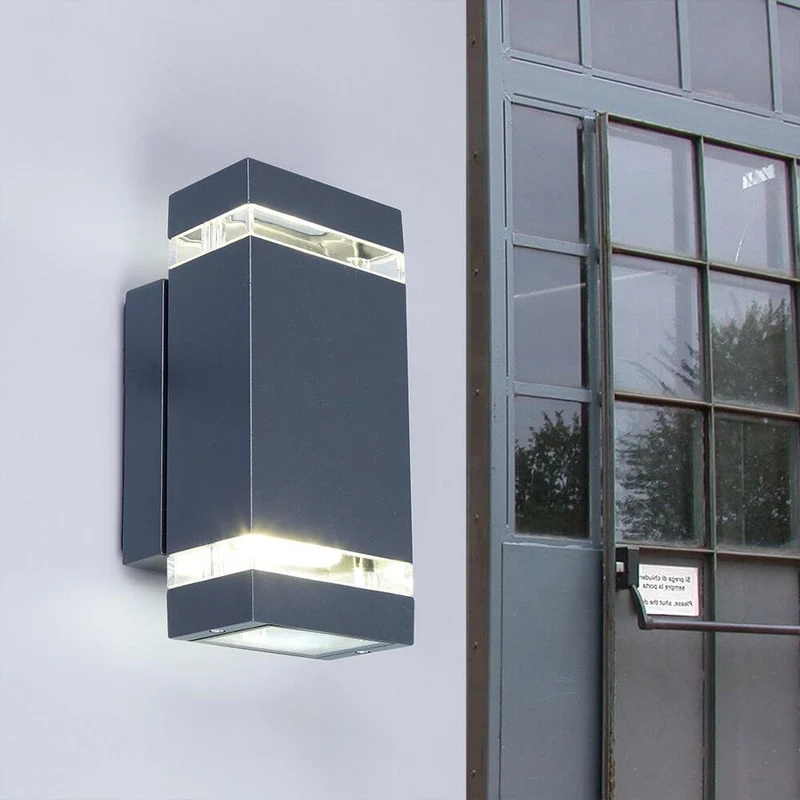 LED Außenwandlampe Focus IP44 Anthrazit