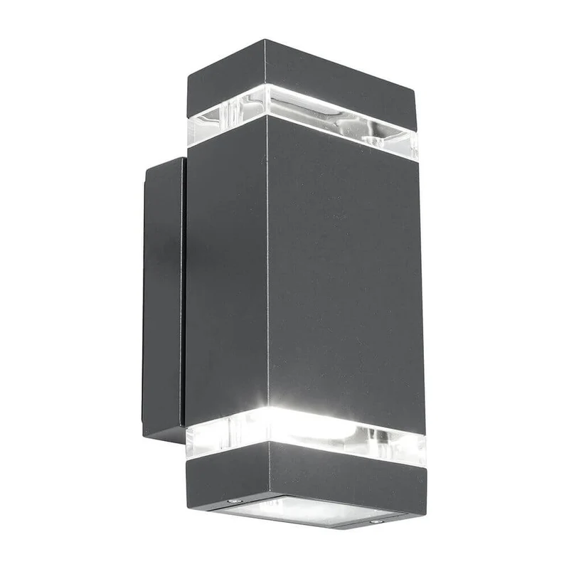 LED Außenwandlampe Focus IP44 Anthrazit