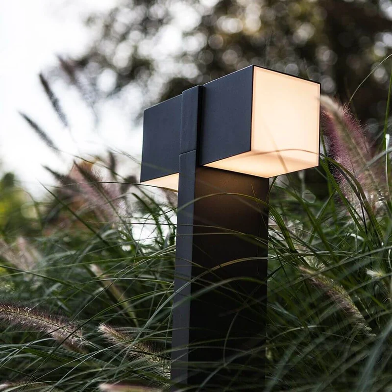 LED Wegeleuchte Cuba mit drehbaren Köpfen IP44 75cm Anthrazit