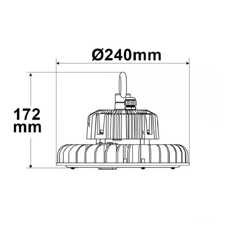 LED-Hallenleuchte 120W 18000lm 60° IP65 1-10V Dimmbar Neutralweiß