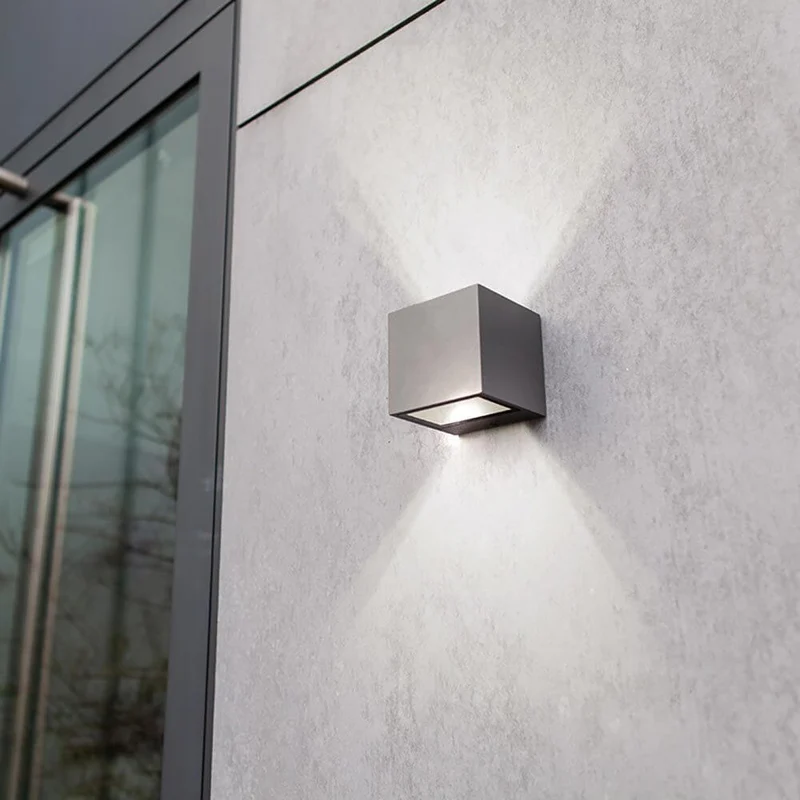 LED Außen-Wandlampe Gemini IP44 Anthrazit