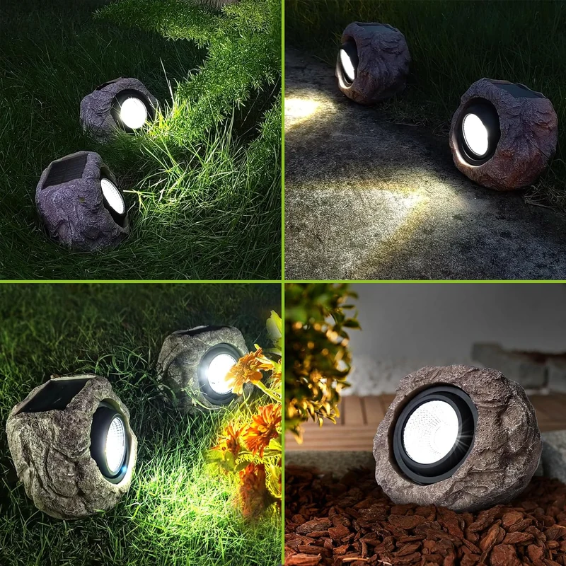 Solarlampen Rotsverlichting LED Tuinverlichting Buitenverlichting Zonne-energie Landschap Pad Terras | Sansoti