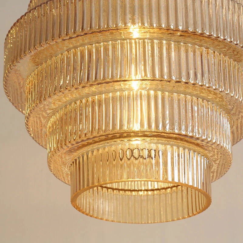 Messingkleurige Hanglamp met Flessendesign – Glazen Kap in Retro Stijl – Ø22cm – E27-Fitting | Sansoti