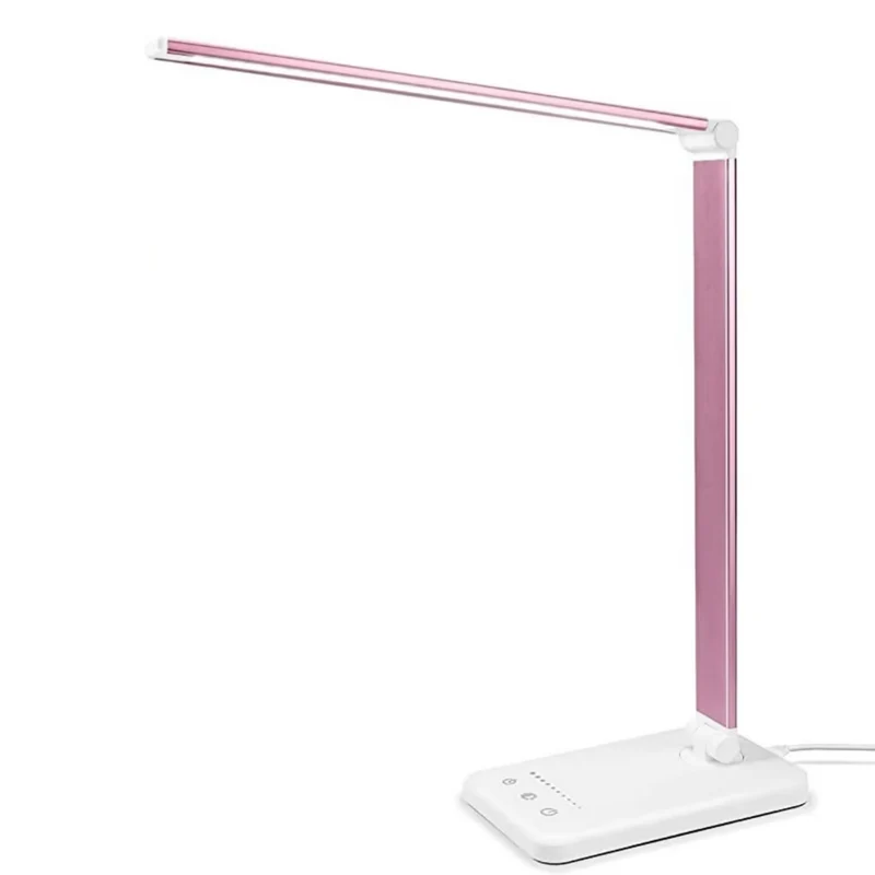 LED Bureaulamp met USB-Oplaadpoort – 5 Lichtstanden en Dimbaar – Flexibele Arm – Oogvriendelijke Verlichting | Sansoti