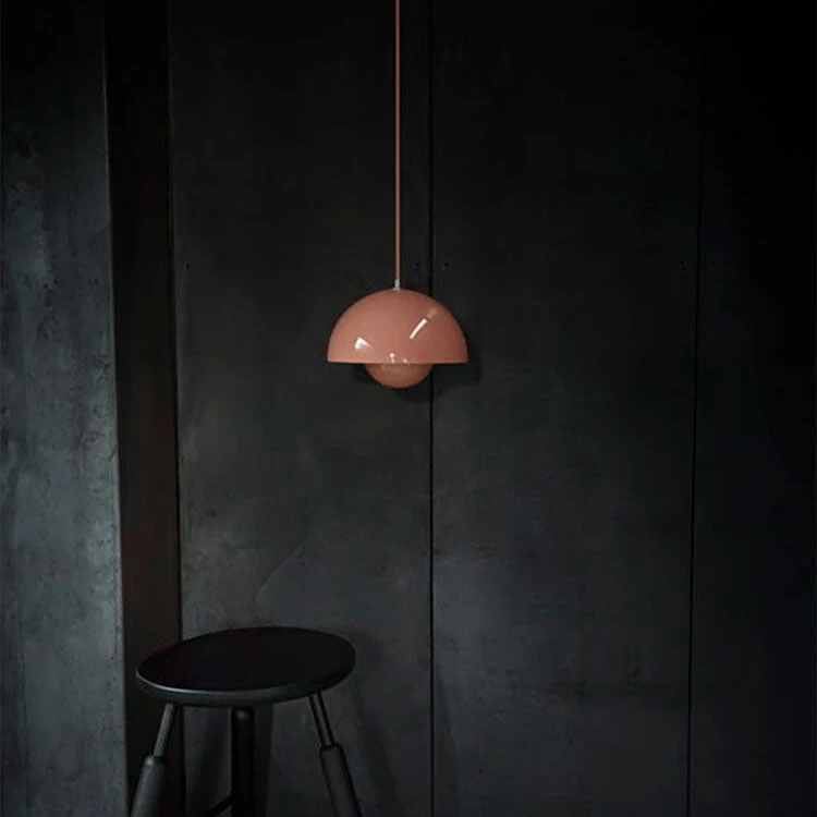 Scandinavische Hanglamp Halfrond Metalen Kap 1-Lichtpunt Modern Design Eetkamer Woonkamer | Sansoti