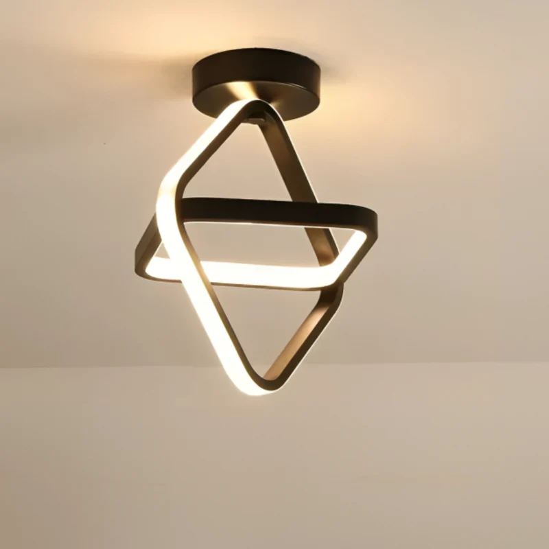 LED Plafondlamp met Dubbele Ringen Modern Design Hal Gang Kantoor Balkon Verlichting Creatief | Sansoti