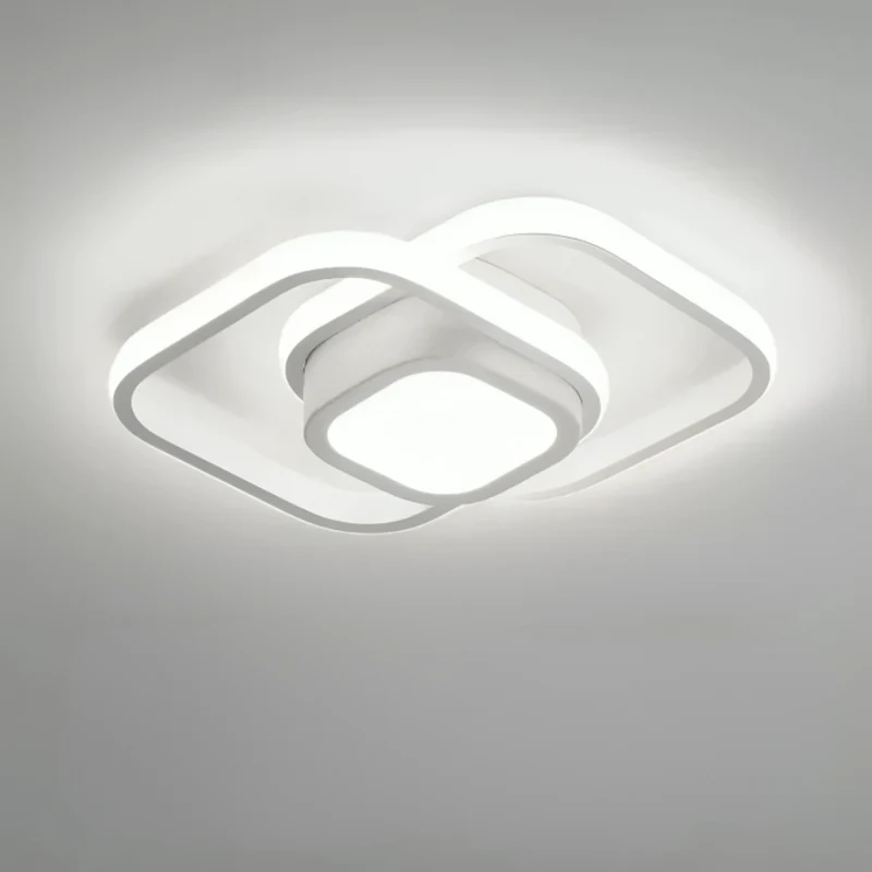 LED Plafondlamp met Dubbele Ringen Modern Design Hal Gang Kantoor Balkon Verlichting Creatief | Sansoti
