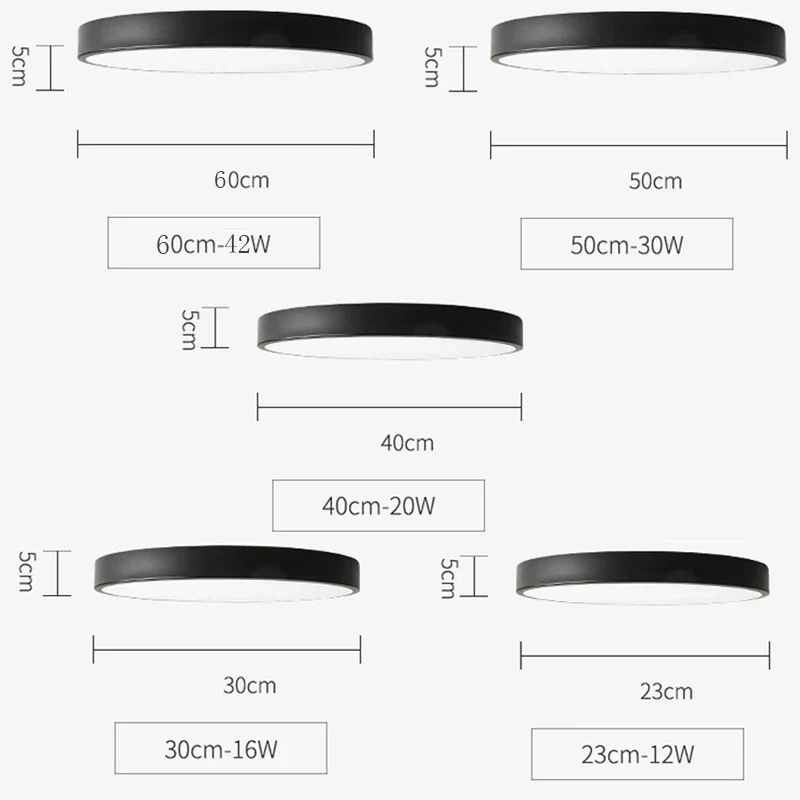 Kleurrijke Plafondlamp Rond LED Ultradun Design voor Woonkamer Slaapkamer Studeerkamer Gang Modern Interieur Verlichting Scandinavisch | Sansoti