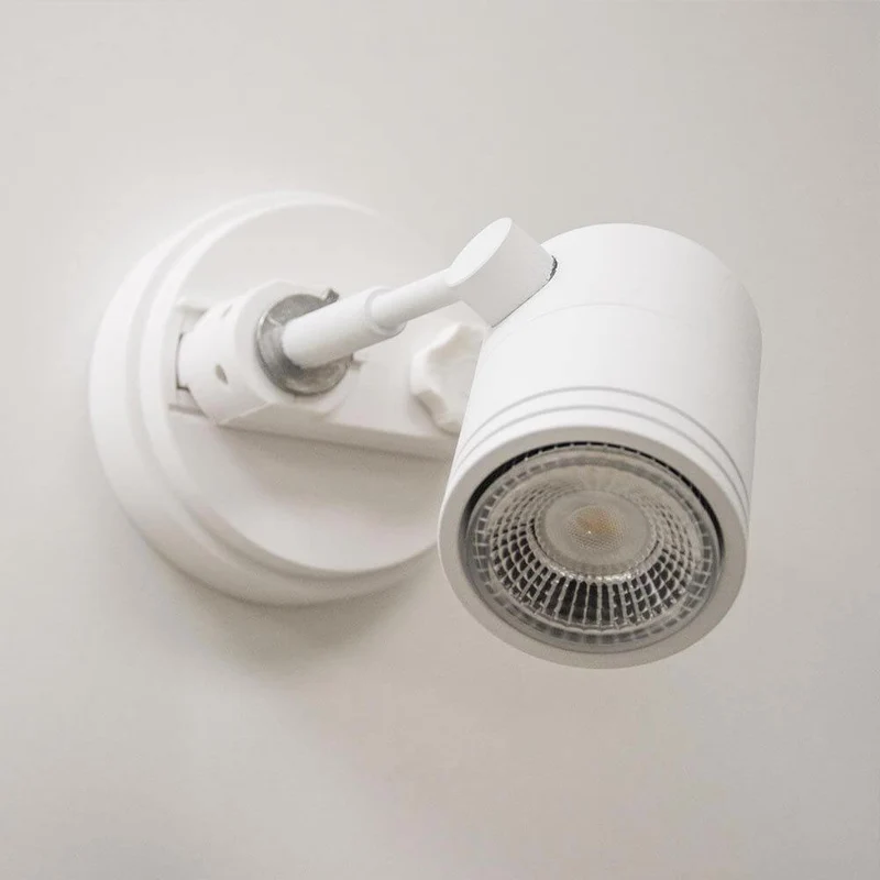Aufbauadapter für 3-Phasen Schienenstrahler Weiß 1-Phase Ø 11cm