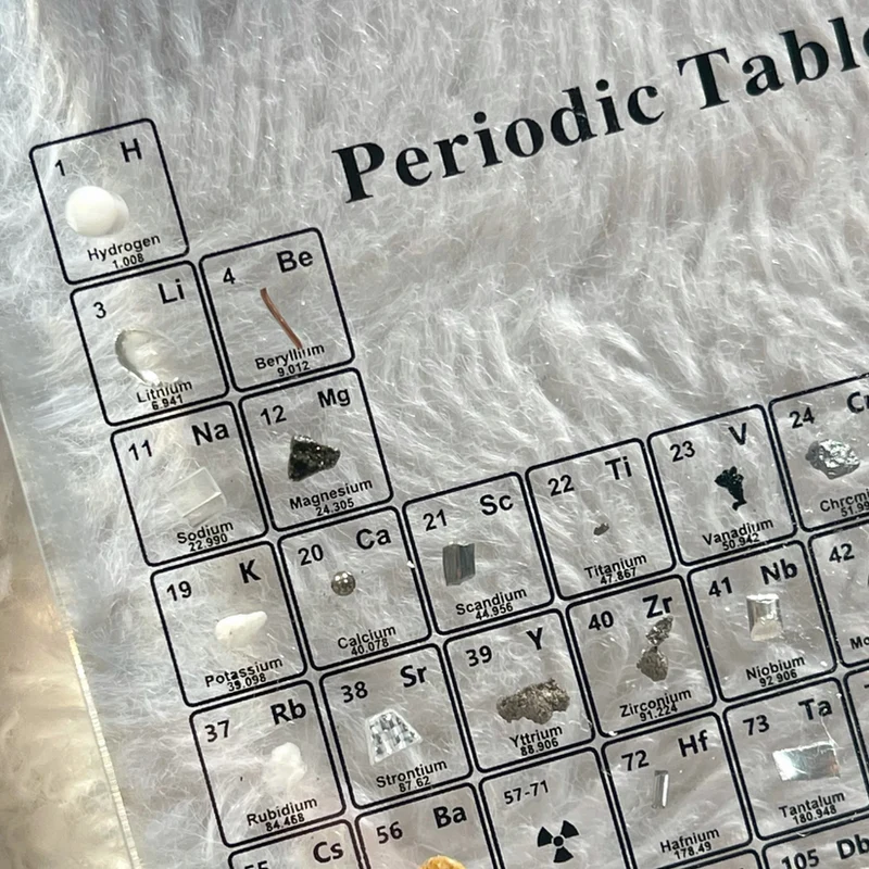 3D Periodieke Tabel met 83 Echte Elementen – Verlichte Display in Acryl voor Wetenschap & Educatie | Sansoti