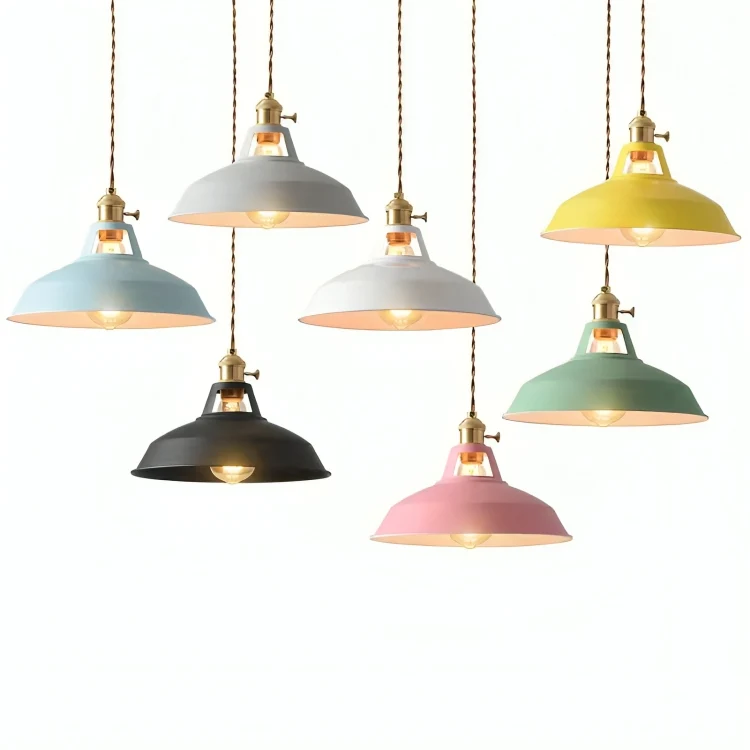 Retro Metalen Hanglamp 1-Lichts voor Eetkamer en Restaurant – Industriële Stijl Verlichting met Verstelbare Ketting | Sansoti