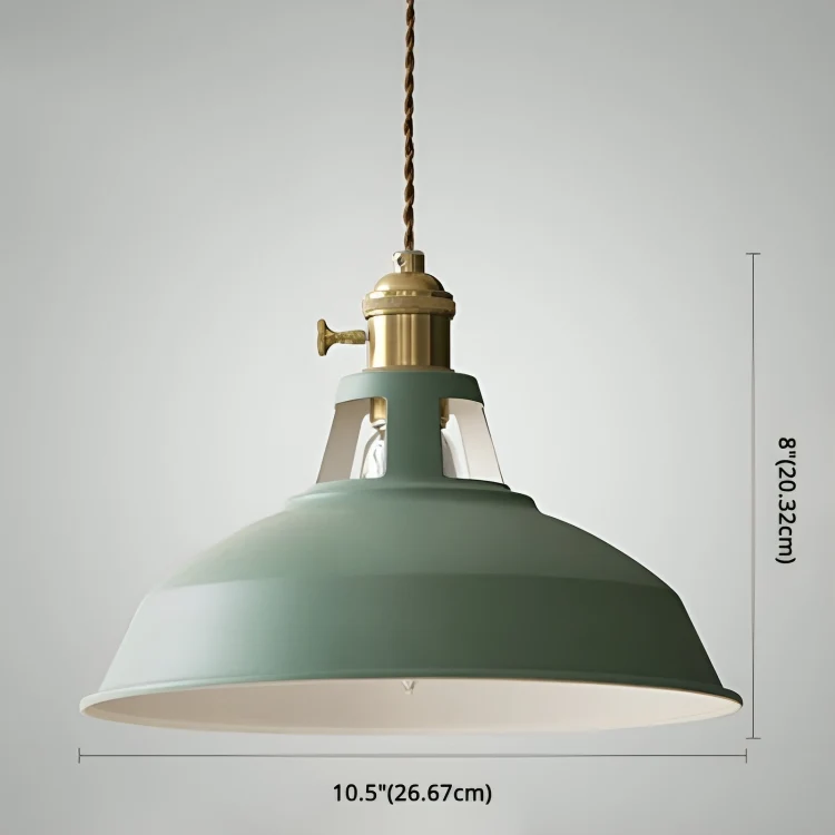 Retro Metalen Hanglamp 1-Lichts voor Eetkamer en Restaurant – Industriële Stijl Verlichting met Verstelbare Ketting | Sansoti