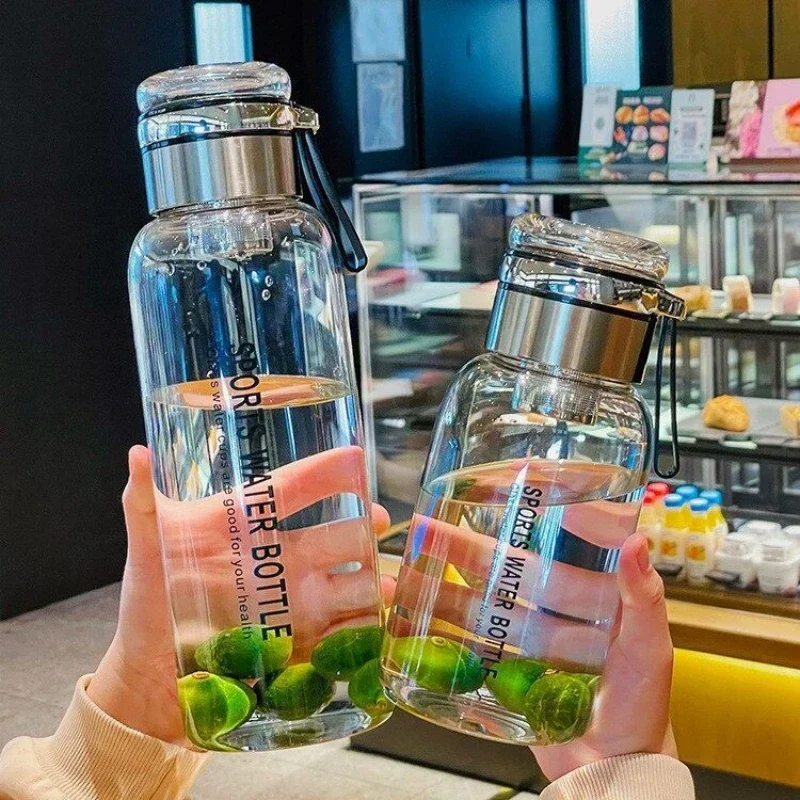 Grote Waterkan 2 Liter Transparant – Praktische Drinkfles voor Melk, Sap & Water | Sansoti