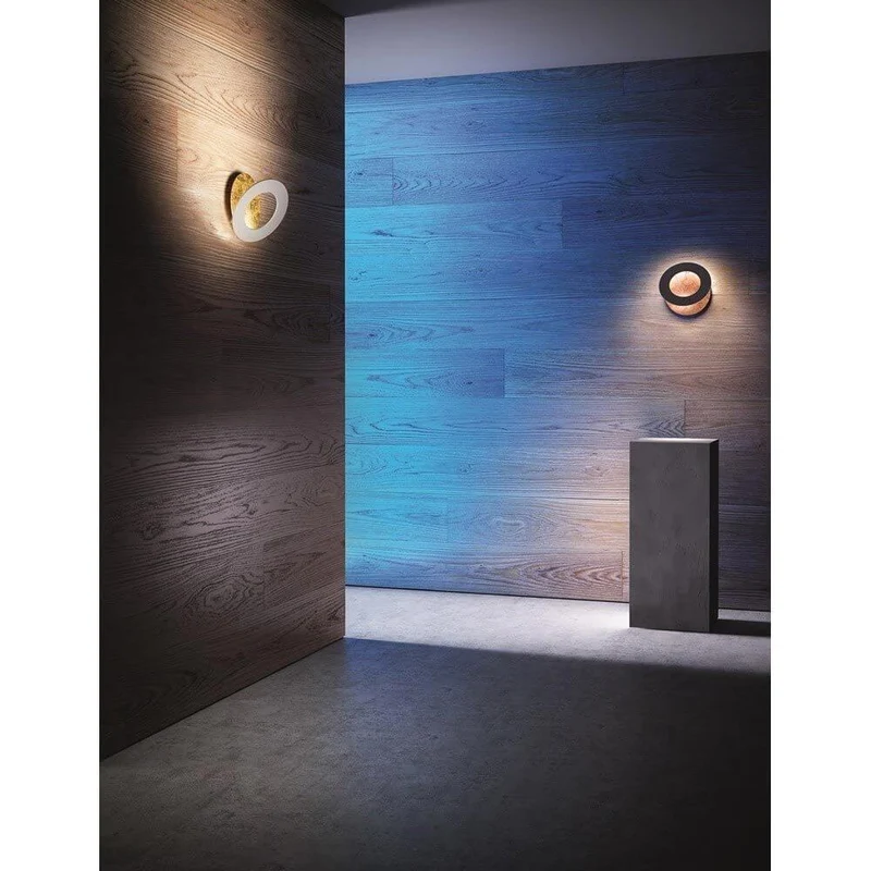 Icone LED Wandleuchte Vera Ø 26cm Gold, Weiß