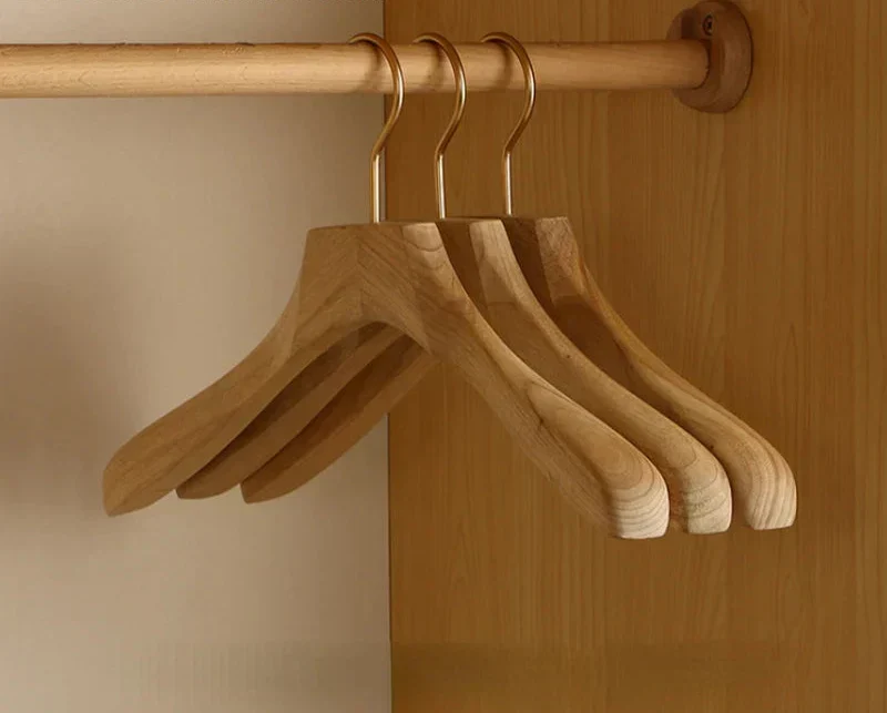 Overhemdhangers Hout Set van 2 Antislip Brede Schouder | Sansoti