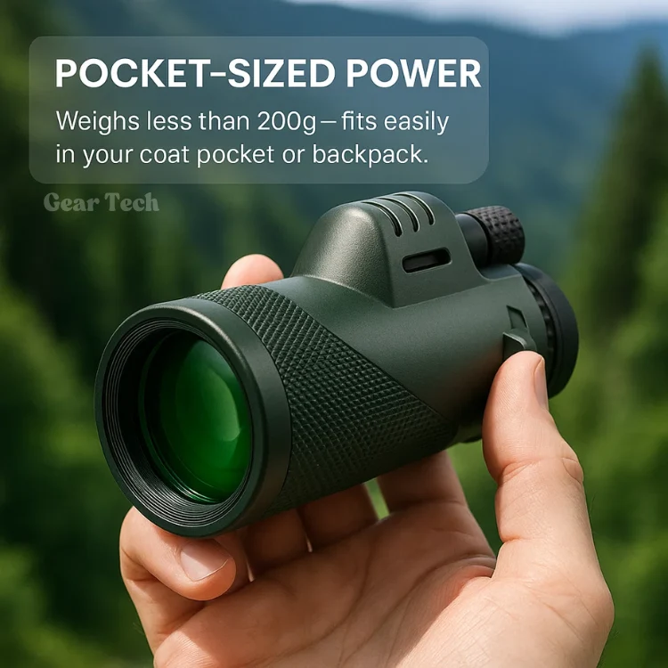 Compacte 600x Ultra-Zoom Monoculair – HD Lens, Lichtgewicht, Ideaal voor Wandelen, Vogels Kijken en Sportevenementen | Sansoti