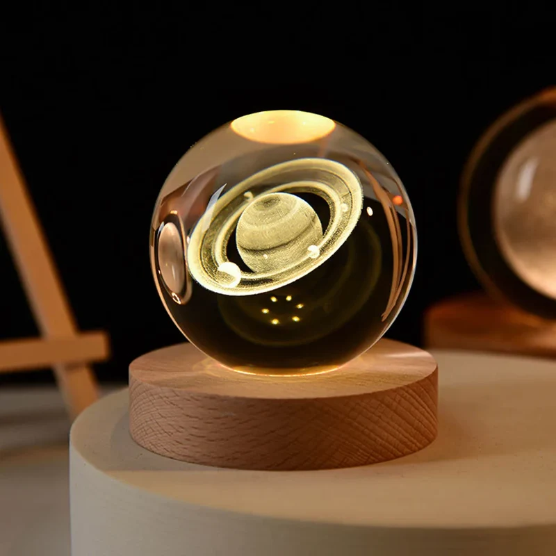 3D Galaxy Bol Nachtlampje met USB-voeding – Hemelsfeer voor Kinderkamer en Slaapkamer | Sansoti
