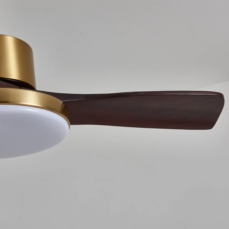 Moderne Plafondventilator met Verlichting – Houten Bladen & Afstandsbediening | Sansoti