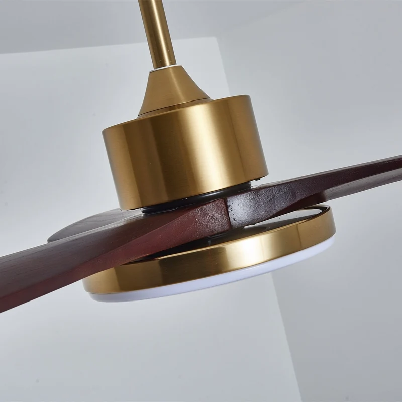 Moderne Plafondventilator met Verlichting – Houten Bladen & Afstandsbediening | Sansoti