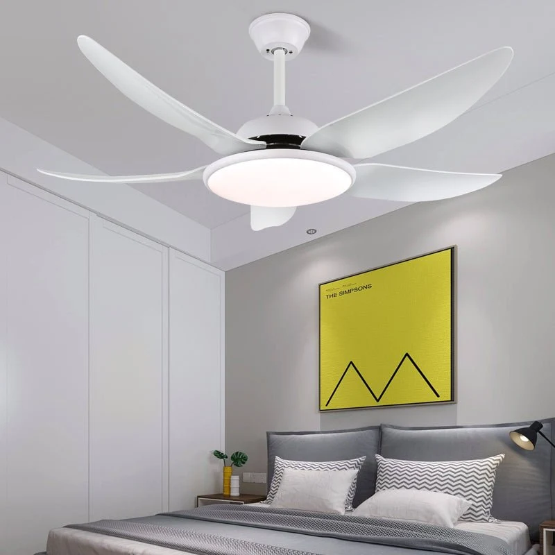 Plafondventilator Aquila Moderne Uitvoering met LED-verlichting en Afstandsbediening 6 Snelheden Ø122 cm voor Woonkamer Slaapkamer | Sansoti