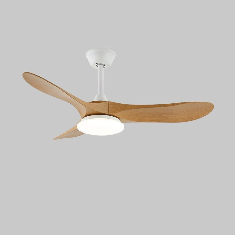 Scandinavische Plafondventilator met Verlichting | Moderne Ventilator met LED | Afstandsbediening & 6 Snelheden | Zwart Wit Houtnerf | Voor Slaapkamer Woonkamer | 106/132 cm | Sansoti