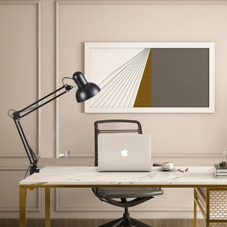 Minimalistische IJzeren Tafellamp met Verstelbare Houder – Verkrijgbaar in Meerdere Kleuren voor Modern Interieur | Sansoti