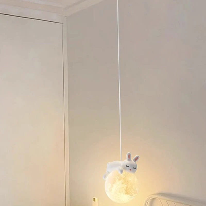 Scandinavisch Dierenlampje met Cartoon Design – Minimalistische Kinderkamer Hanglamp met E9 Fitting | Sansoti