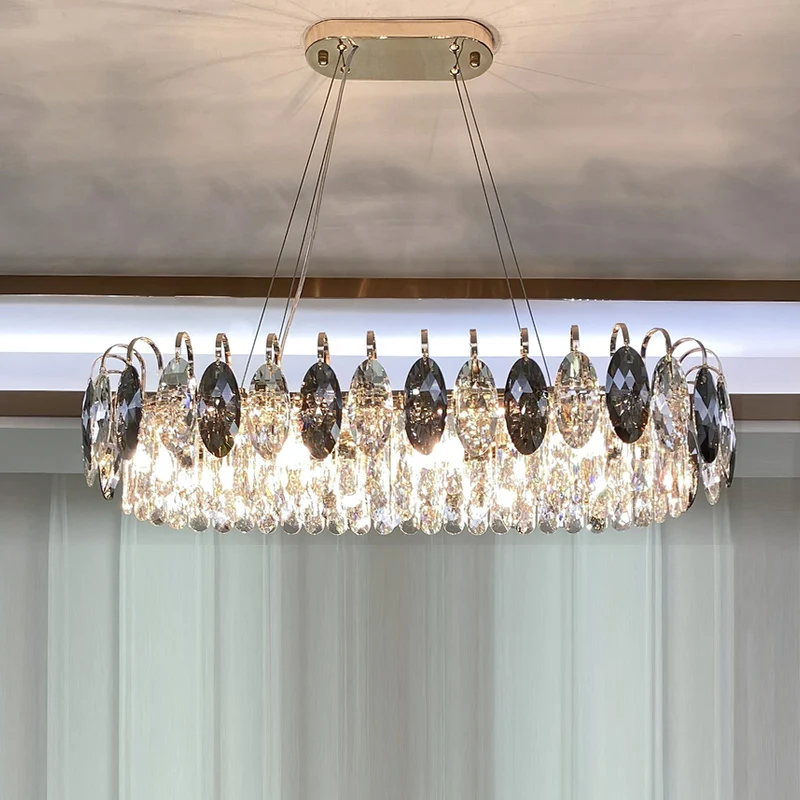 Moderne Kristallen Kroonluchter Set voor Woonkamer en Eetkamer | Sansoti