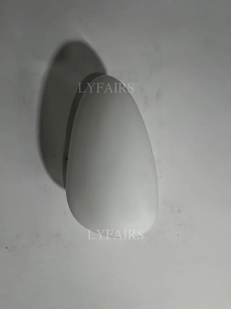 Moderne Glazen Wandlamp met Sfeervolle Ovale Kap – Stijlvolle Minimalistische Verlichting voor Hal Slaapkamer Woonkamer | Sansoti