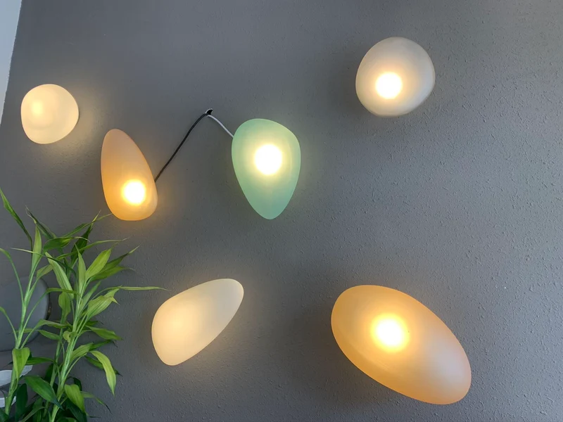 Moderne Glazen Wandlamp met Sfeervolle Ovale Kap – Stijlvolle Minimalistische Verlichting voor Hal Slaapkamer Woonkamer | Sansoti
