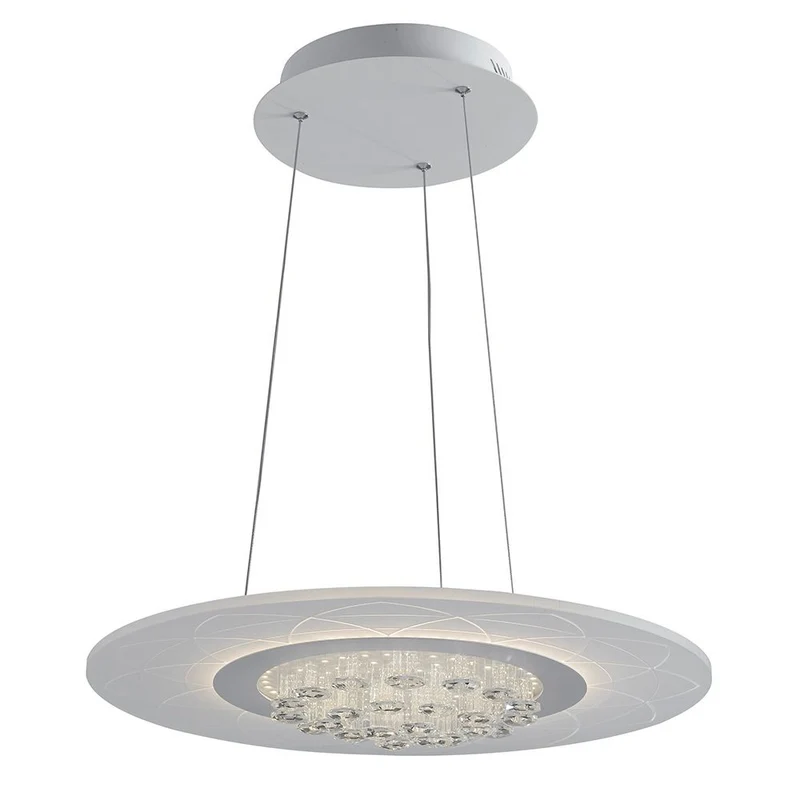 LED Pendelleuchte Himalaya Ø 50cm Weiß