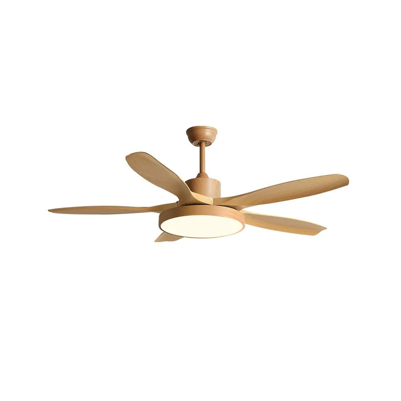 Design Plafondventilator met Geïntegreerde Verlichting StillWind – 132 cm Bladwijdte – Hout-Look ABS Bladen – LED – Afstandsbediening – 6 Snelheden | Sansoti