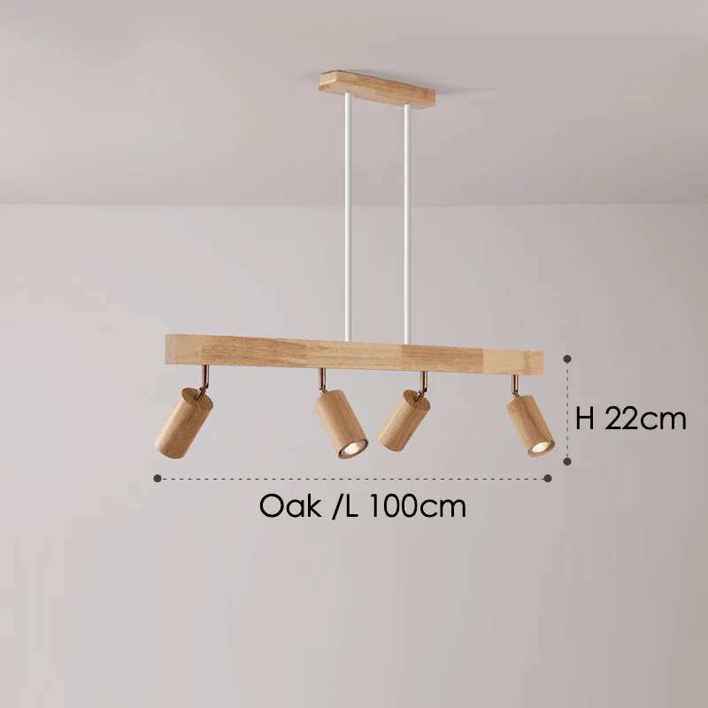 Modulaire Houten Plafondlamp met Verstelbaar Licht – Scandinavisch Design | Sansoti