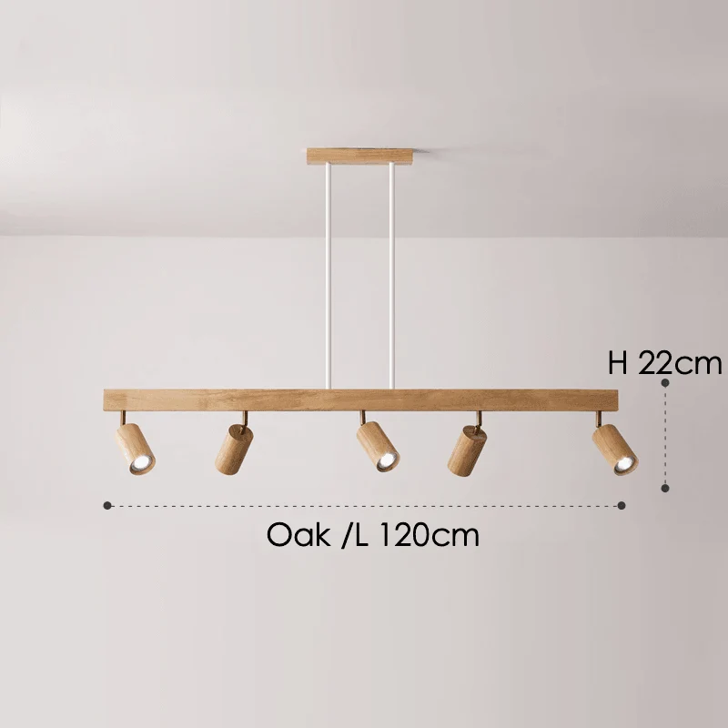 Modulaire Houten Plafondlamp met Verstelbaar Licht – Scandinavisch Design | Sansoti