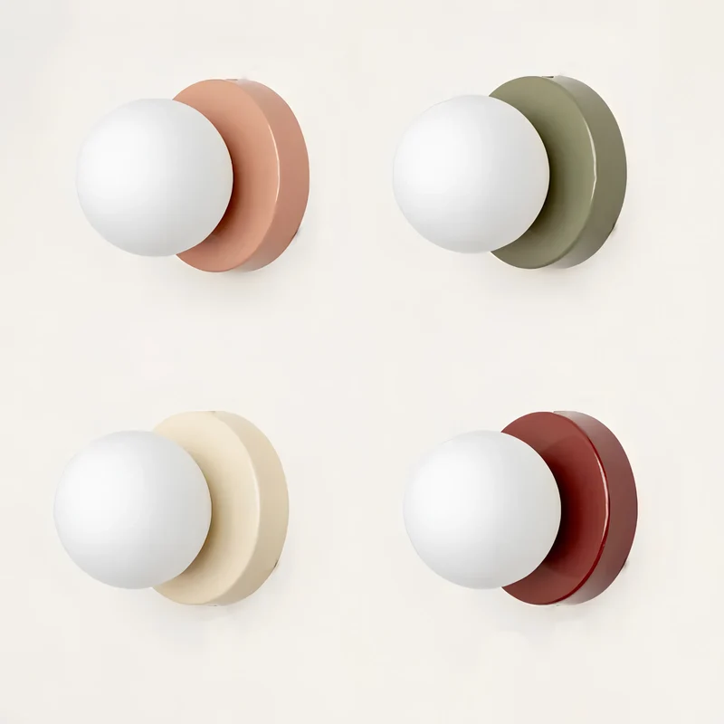 Scandinavische Wandlamp met Glazen Kap – Minimalistische Verlichting voor Woonkamer, Slaapkamer & Gang | Sansoti