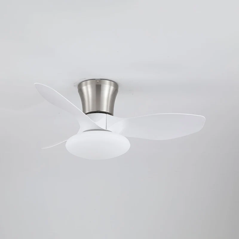 Moderne Design Plafondventilator met LED-Verlichting | Houten Bladen | Sansoti