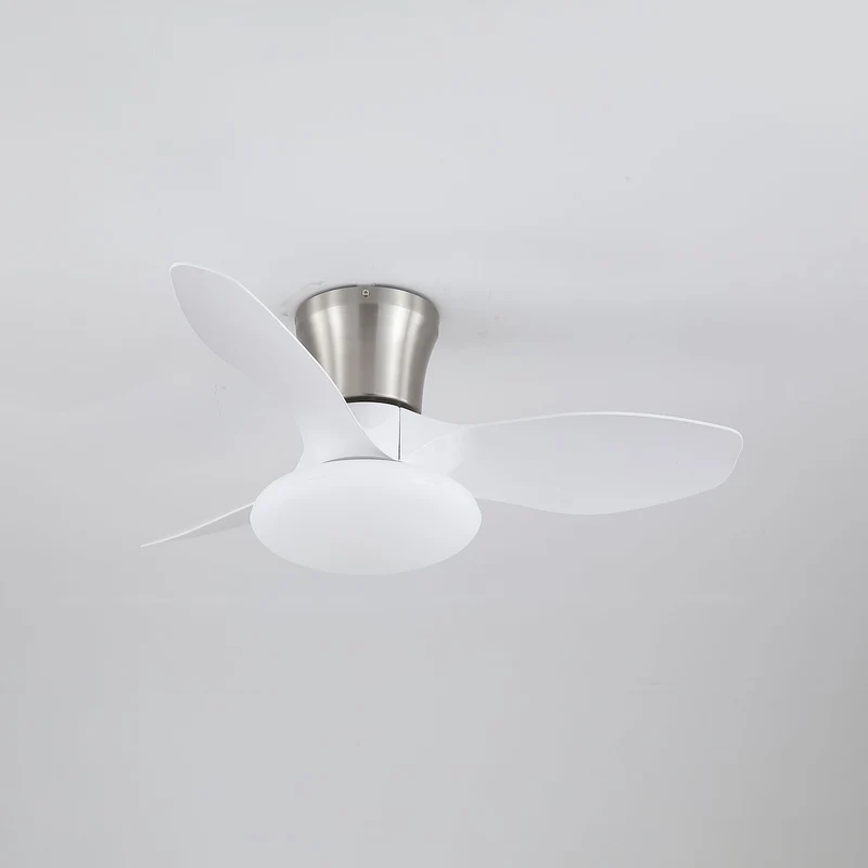 Moderne Design Plafondventilator met LED-Verlichting | Houten Bladen | Sansoti