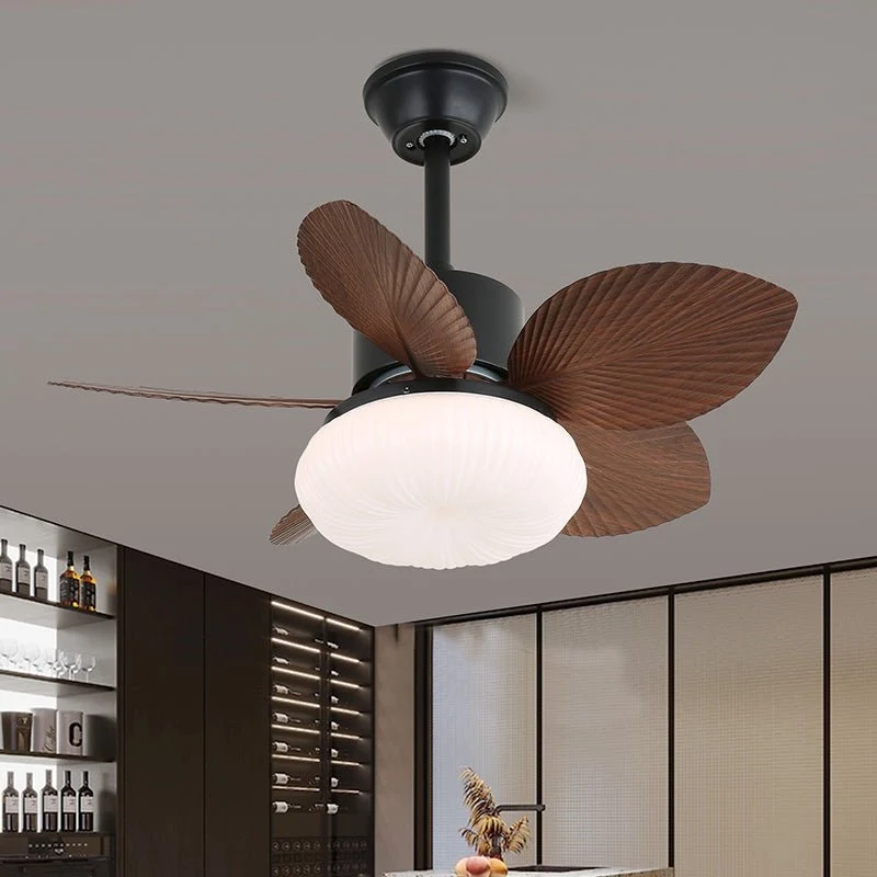 Plafondventilator met Verlichting — Tropisch Houten Design — Ø75cm — 6-Standen Bediening | Sansoti