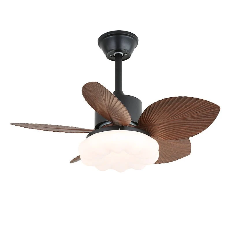 Plafondventilator met Verlichting — Tropisch Houten Design — Ø75cm — 6-Standen Bediening | Sansoti