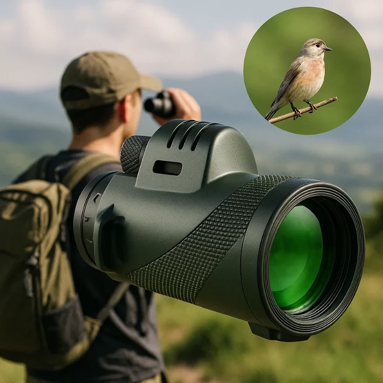 Compacte 600x Ultra-Zoom Monoculair met HD-Lens – Lichtgewicht Telescoop voor Wandelingen, Vogels Kijken en Sportevenementen | Sansoti