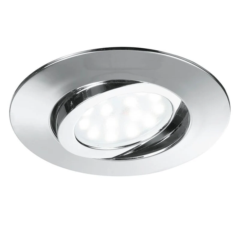 LED Einbauleuchte Movibile IP44 Chrom