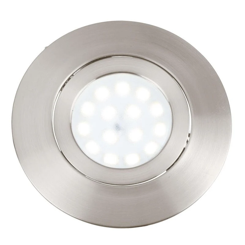LED Einbaulampe Movibile IP44 Nickel