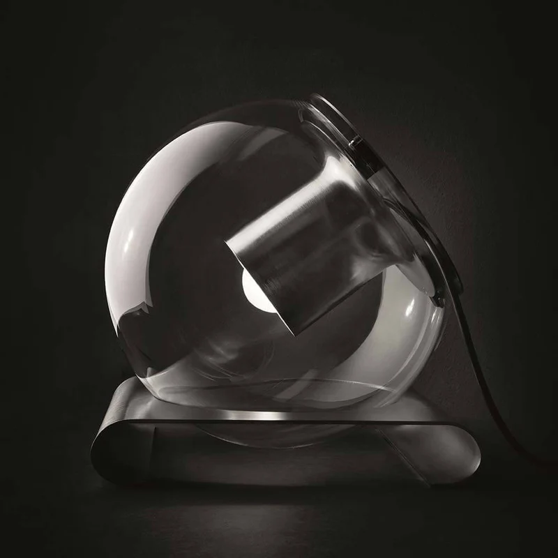 Oluce Tischleuchte The Globe Nickel