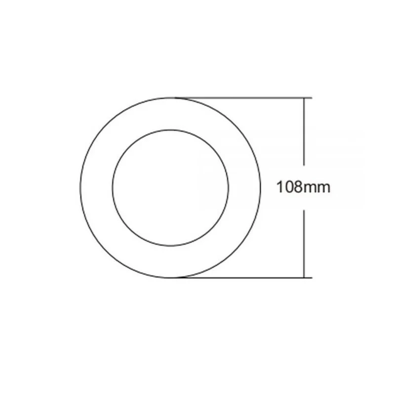 Abdeckung Sys-90 rund Chrom-Matt für Einbaustrahler