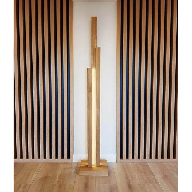 LED Stehlampe Soho Touch-Dimmer 5600lm Eiche-Geölt