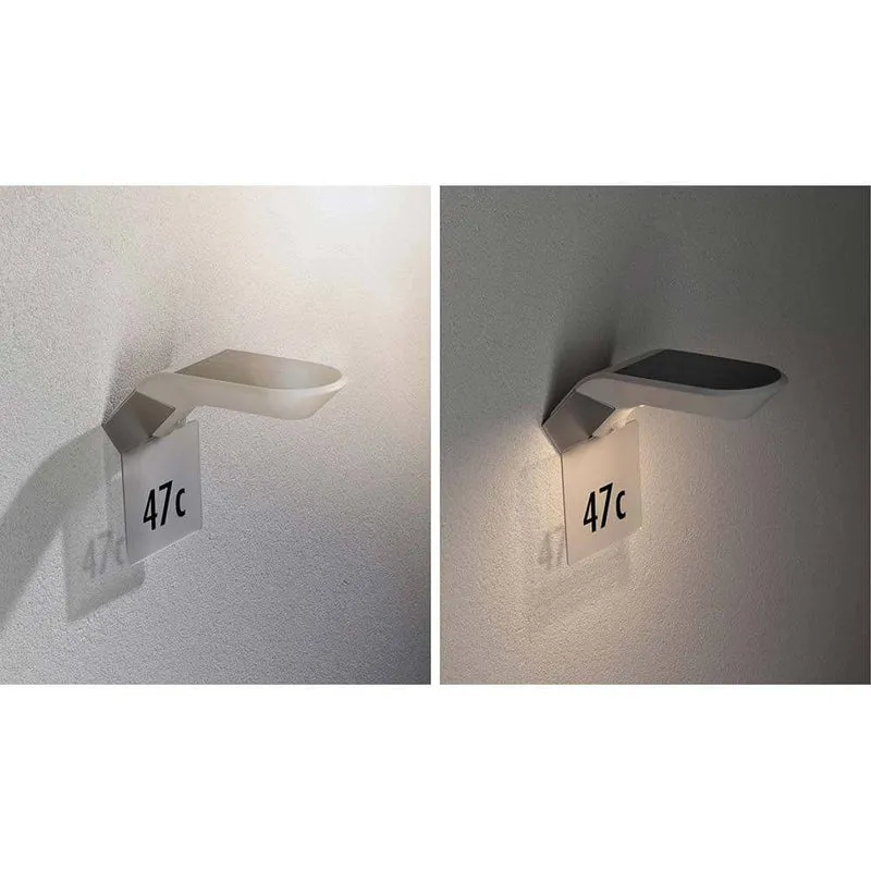 Transparentes Hausnummernschild für Solarleuchte Soley