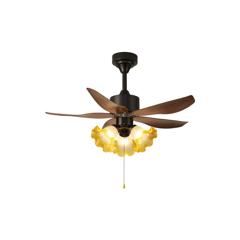 Florence Blossom Plafondventilator met Verlichting 90cm Houtnerf 6-Snelheden DC Motor | Sansoti