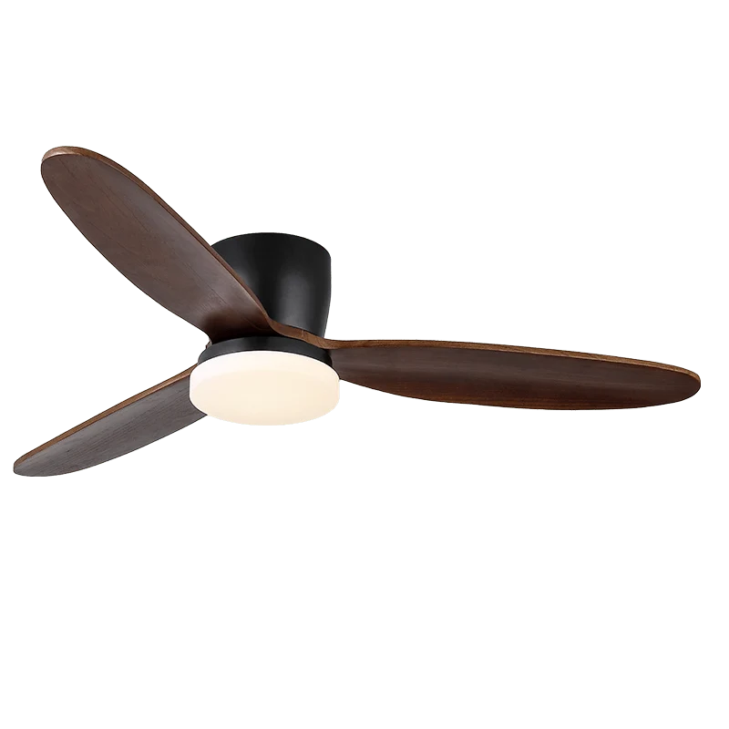 Plafondventilator met Verlichting Athyrs – 35W LED Ingebouwd – 6 Snelheden – Afstandsbediening – Stille Motor – Klassiek Design – Donker Hout – Voor Woonkamer Slaapkamer | Sansoti