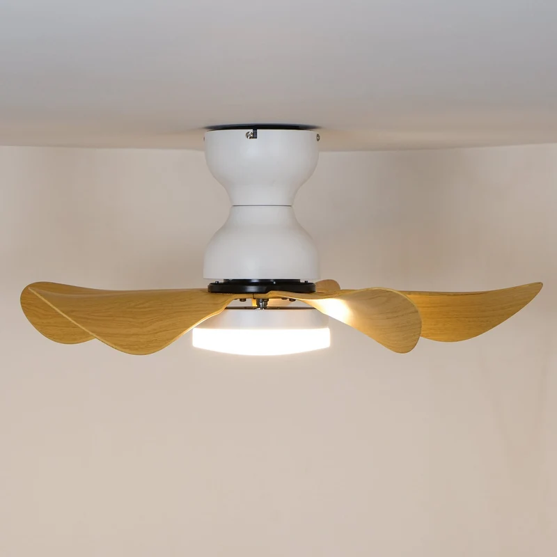 Plafondventilator met Geïntegreerde LED-verlichting Houteffect 74cm | Sansoti