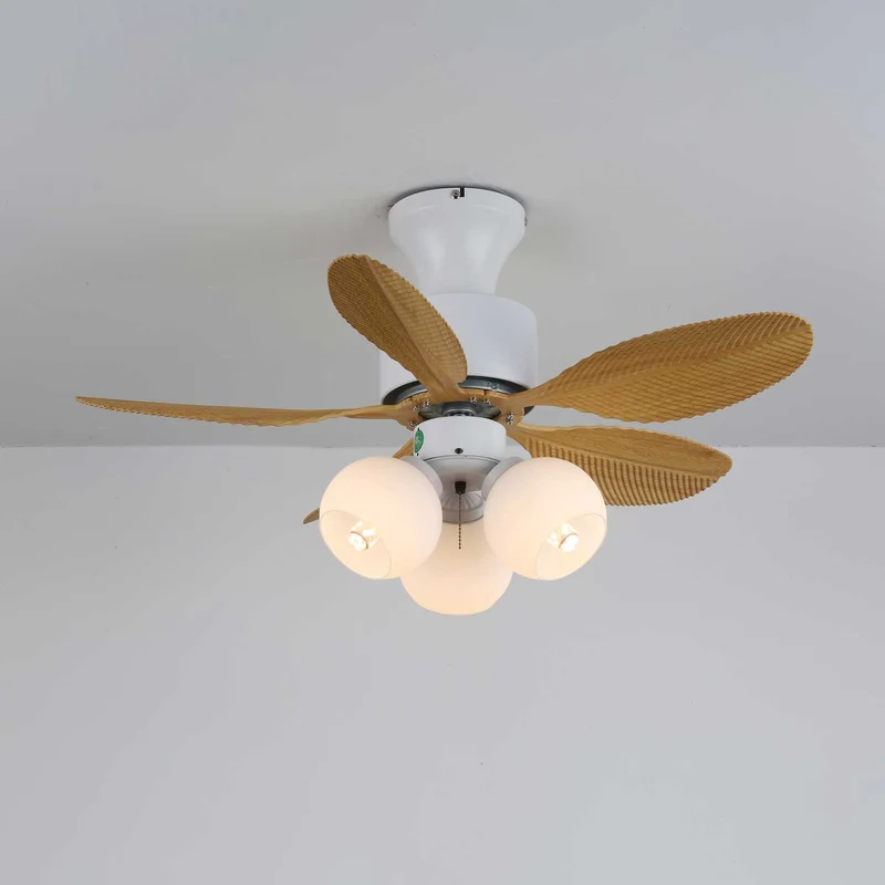 Plafondventilator Althea Vintage met Verlichting en Afstandsbediening 80 cm | Sansoti